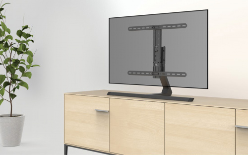 Подставка для телевизора Hama Design черный 32"-65" макс.40кг настольный поворот и наклон фото 3