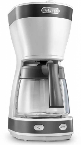 Кофеварка капельная Delonghi ICM16210.WS 600Вт белый/серебристый фото 2