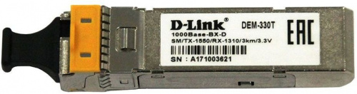 Трансивер D-Link 330T/3KM/A1A оптич. SFP SM Tx:1550нм Rx:1310нм до 3км фото 3