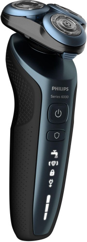 Бритва роторная Philips S6610/11 реж.эл.:3 питан.:аккум. черный фото 8