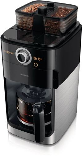 Кофеварка капельная Philips HD7769 1000Вт черный/стальной фото 3