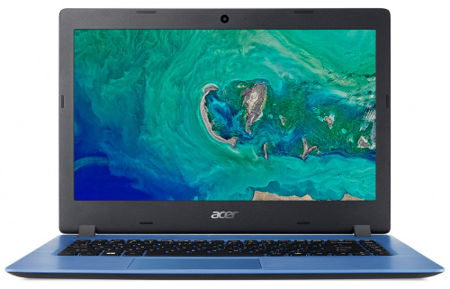 Ноутбук Acer Aspire 1 A114-32-C9GN Celeron N4020 4Gb eMMC128Gb UMA 14" TN HD (1366x768) Windows 10 blue WiFi BT Cam 4810mAh