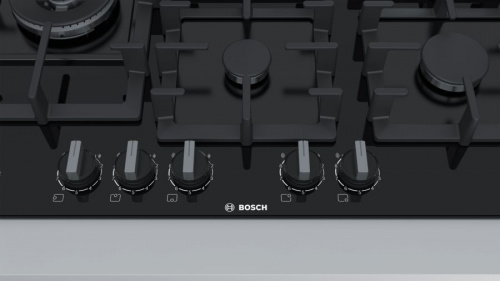 Газовая варочная поверхность Bosch PPS7A6M90R черный фото 6