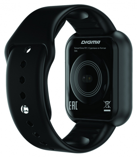 Смарт-часы Digma Smartline R1 1.3" TFT корп.черный рем.черный (R1B) фото 4