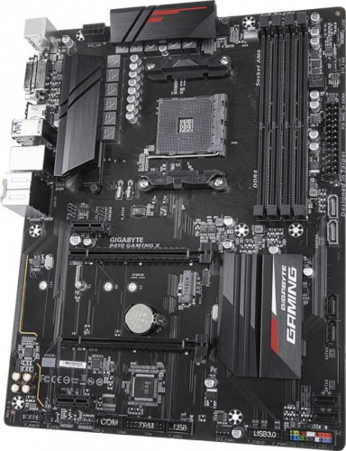 Материнская плата Gigabyte B450 GAMING X Soc-AM4 AMD B450 4xDDR4 ATX AC`97 8ch(7.1) GbLAN RAID+DVI+HDMI фото 4