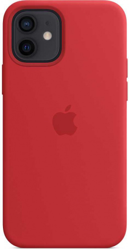 Чехол (клип-кейс) Apple для Apple iPhone 12/12 Pro Silicone Case with MagSafe красный (MHL63ZE/A) фото 4