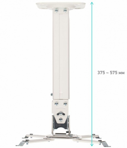 Кронштейн для проектора Onkron K5A белый макс.10кг потолочный поворотно-выдвижной и наклонный фото 7