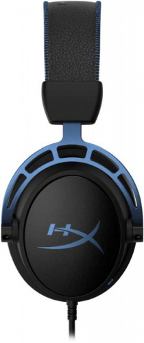 Наушники с микрофоном HyperX Cloud Alpha S черный/голубой 1м мониторы оголовье (HX-HSCAS-BL/WW) фото 6