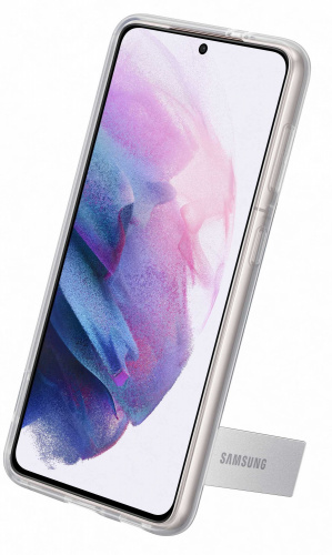 Чехол (клип-кейс) Samsung для Samsung Galaxy S21 Clear Standing Cover прозрачный (EF-JG991CTEGRU) фото 6
