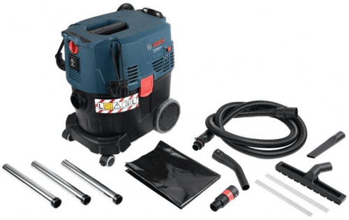 Строительный пылесос Bosch GAS 35 L SFC+ 1200Вт (уборка: сухая/влажная) синий фото 7