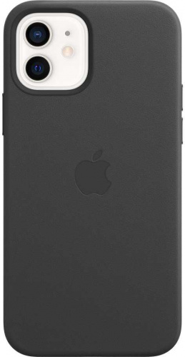 Чехол (клип-кейс) Apple для Apple iPhone 12/12 Pro Leather Case with MagSafe черный (MHKG3ZE/A) фото 8