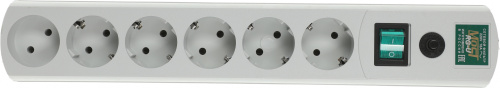 Сетевой фильтр Most RG-U 1.5м (6 розеток) белый (коробка) фото 4