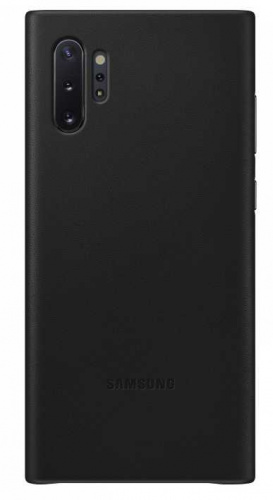 Чехол (клип-кейс) Samsung для Samsung Galaxy Note 10+ Leather Cover черный (EF-VN975LBEGRU)