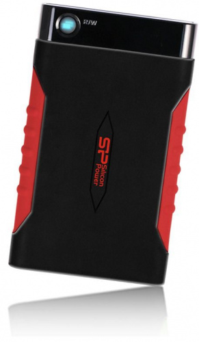 Жесткий диск Silicon Power USB 3.0 500Gb SP500GBPHDA15S3L A15 Armor 2.5" черный/красный