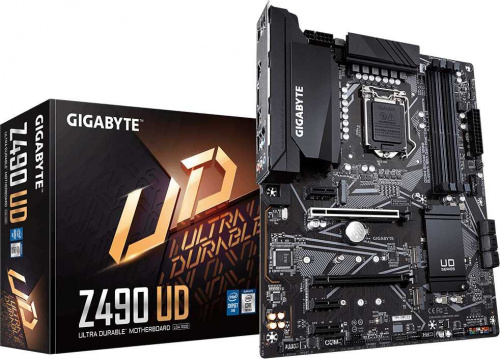 Материнская плата Gigabyte Z490 UD Soc-1200 Intel Z490 4xDDR4 ATX AC`97 8ch(7.1) GbLAN RAID+HDMI фото 5