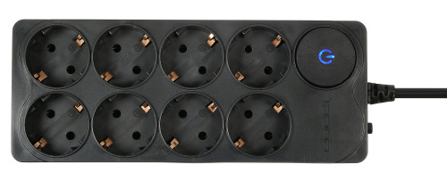 Сетевой фильтр Ippon BK258-16 5м (8 розеток) черный (коробка) фото 3