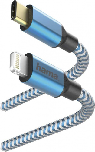 Кабель Hama 00183311 USB Type-C (m)-Lightning (m) 1.5м синий фото 3