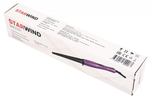 Щипцы Starwind SHE3101 30Вт макс.темп.:200С покрытие:керамическое фиолетовый фото 4
