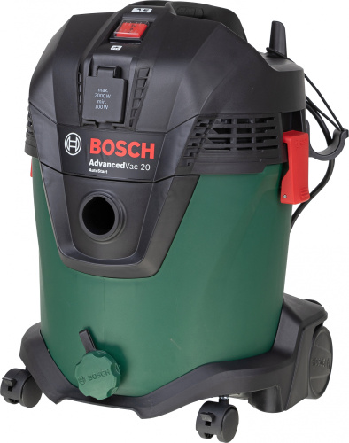 Строительный пылесос Bosch AdvancedVac20 1200Вт зеленый фото 2