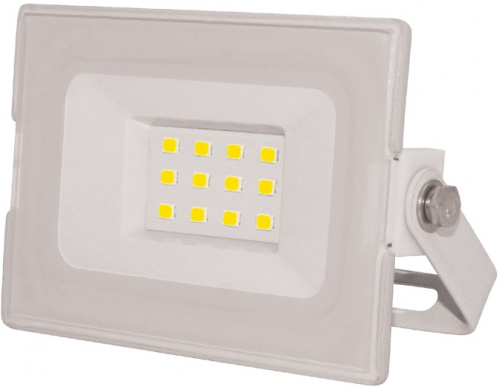 Прожектор уличный Эра Eco Slim LPR-031-0-65K-010 светодиодный 10Вт корп.мет.белый (Б0043569)