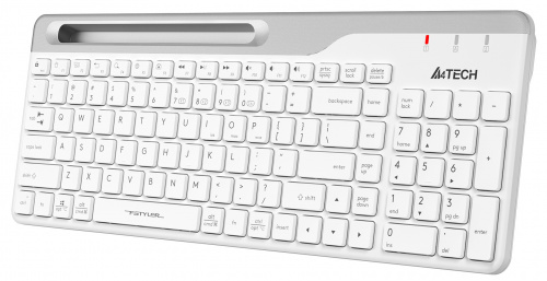 Клавиатура A4Tech Fstyler FBK25 белый/серый USB беспроводная BT/Radio slim Multimedia фото 13