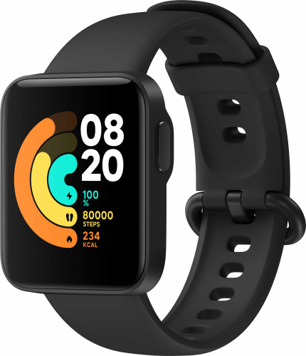 Смарт-часы Xiaomi Mi Watch Lite RU 1.4" TFT черный (BHR4704RU)