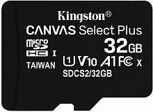 Флеш карта microSDHC Kingston 32GB SDCS2/32GBSP Canvas Select Plus w/o adapter