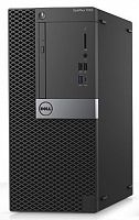 ПК Dell Optiplex 7050 MT i7 7700 (3.6)/16Gb/1Tb 7.2k/SSD256Gb/R7 450 4Gb/DVDRW/Windows 10 Professional/GbitEth/240W/клавиатура/мышь/черный/серебристый