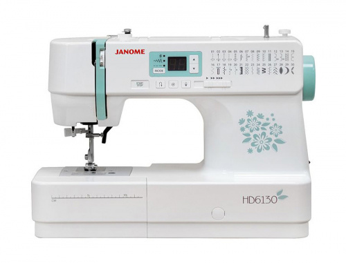 Швейная машина Janome HD 6130 белый/цветы