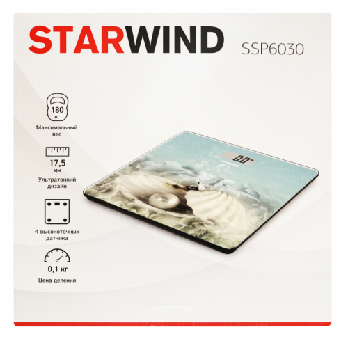 Весы напольные электронные Starwind SSP6030 макс.180кг рисунок фото 4