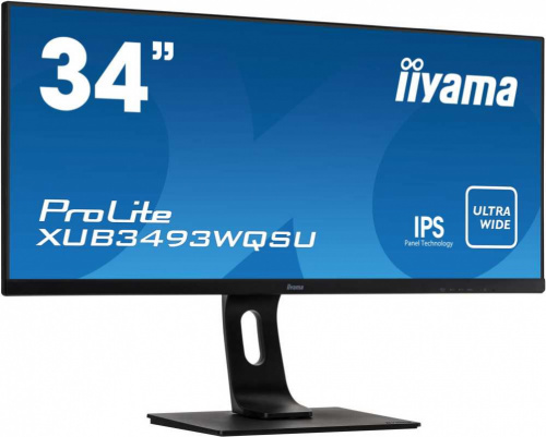 Монитор Iiyama 34" ProLite XUB3493WQSU-B1 черный IPS LED 4ms 21:9 HDMI M/M матовая HAS Pivot 1000:1 400cd 178гр/178гр 3440x1440 DisplayPort USB 9.5кг фото 9