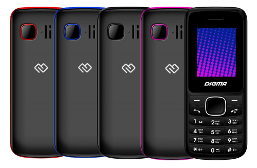Мобильный телефон Digma A170 2G Linx черный/красный моноблок 2Sim 1.77" 128x160 GSM900/1800 FM microSD max16Gb фото 2