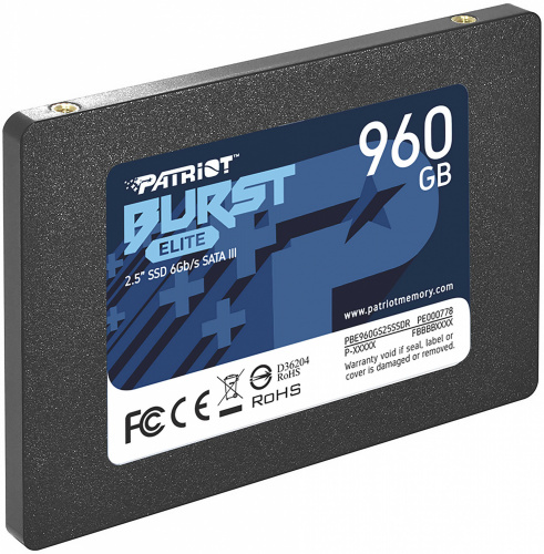 Накопитель SSD Patriot SATA-III 960GB PBE960GS25SSDR Burst Elite 2.5" фото 3