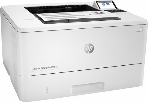 Принтер лазерный HP LaserJet Enterprise M406dn (3PZ15A) A4 Duplex Net белый фото 6