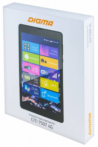 Планшет Digma CITI 7507 4G SC9832 (1.5) 4C/RAM2Gb/ROM32Gb 7" IPS 1280x800/3G/4G/Android 7.0/черный/5Mpix/2Mpix/BT/GPS/WiFi/Touch/microSD 128Gb/minUSB/2500mAh фото 12