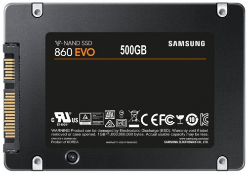Накопитель SSD Samsung SATA III 500GB MZ-76E500BW 860 EVO 2.5" фото 4
