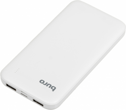 Мобильный аккумулятор Buro BP10E 10000mAh 2.1A 2xUSB белый (BP10E10PWH) фото 4