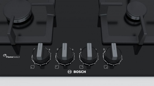 Газовая варочная поверхность Bosch PPH6A6B20R черный фото 4