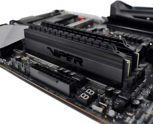 Память DDR4 2x16GB 3200MHz Patriot PVB432G320C6K Viper 4 Blackout RTL Gaming PC4-25600 CL16 DIMM 288-pin 1.35В dual rank с радиатором Ret фото 5