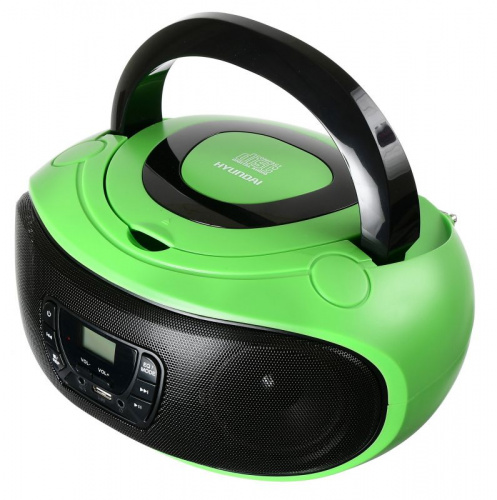 Аудиомагнитола Hyundai H-PCD260 зеленый/черный 4Вт/CD/CDRW/MP3/FM(dig)/USB/SD/MMC/microSD фото 2