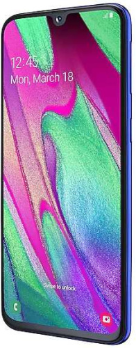 Смартфон Samsung SM-A405F Galaxy A40 64Gb 4Gb синий моноблок 3G 4G 2Sim 5.9" 1080x2340 Android 9 16Mpix 802.11 a/b/g/n/ac NFC GPS GSM900/1800 GSM1900 TouchSc MP3 A-GPS microSD max512Gb фото 3