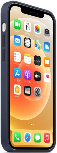 Чехол (клип-кейс) Apple для Apple iPhone 12/12 Pro Silicone Case with MagSafe темный ультрамарин (MHL43ZE/A) фото 3