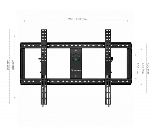 Кронштейн для телевизора Onkron UT9 черный 65"-100" макс.90кг настенный наклон фото 2