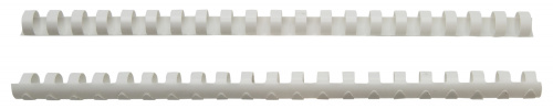 Пружины для переплета пластиковые Silwerhof d=14мм 81-100лист A4 белый (100шт) (1373588) фото 2