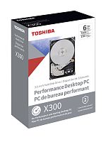 Жесткий диск Toshiba Original SATA-III 8Tb HDWR480EZSTA X300 (7200rpm) 256Mb 3.5" Rtl