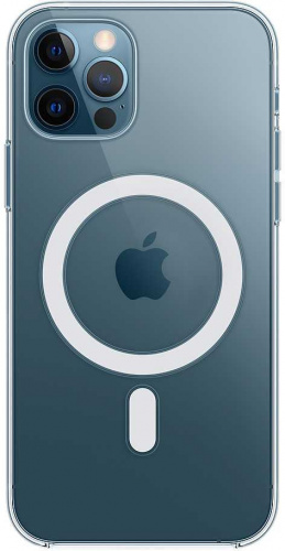 Чехол (клип-кейс) Apple для Apple iPhone 12/12 Pro Clear Case with MagSafe прозрачный (MHLM3ZE/A) фото 6