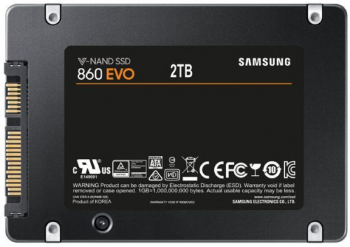 Накопитель SSD Samsung SATA III 2Tb MZ-76E2T0BW 860 EVO 2.5" фото 2