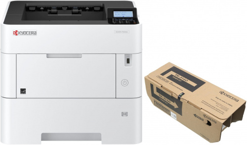 Принтер лазерный Kyocera P3150dn A4 Duplex Net белый (в комплекте: + картридж) фото 2