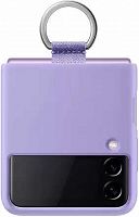 Чехол (клип-кейс) Samsung для Samsung Galaxy Z Flip3 Silicone Cover with Ring фиолетовый (EF-PF711TVEGRU)