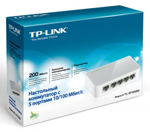 Коммутатор TP-Link TL-SF1005D (L2) 5x100Мбит/с неуправляемый фото 7
